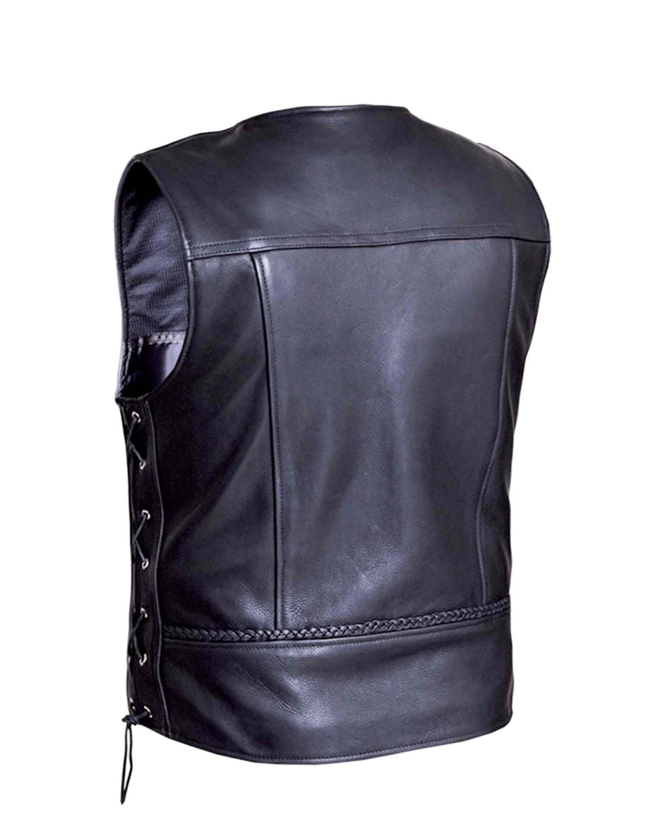 Unik ultra cheap leather vest