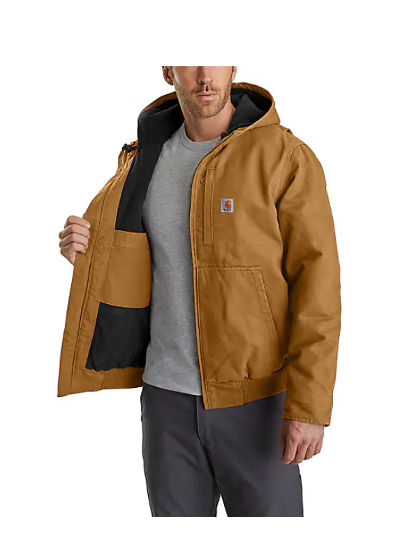 Carhartt Full Swing Loose Fit Washed Duck Fleece lined Active Jacket 103371